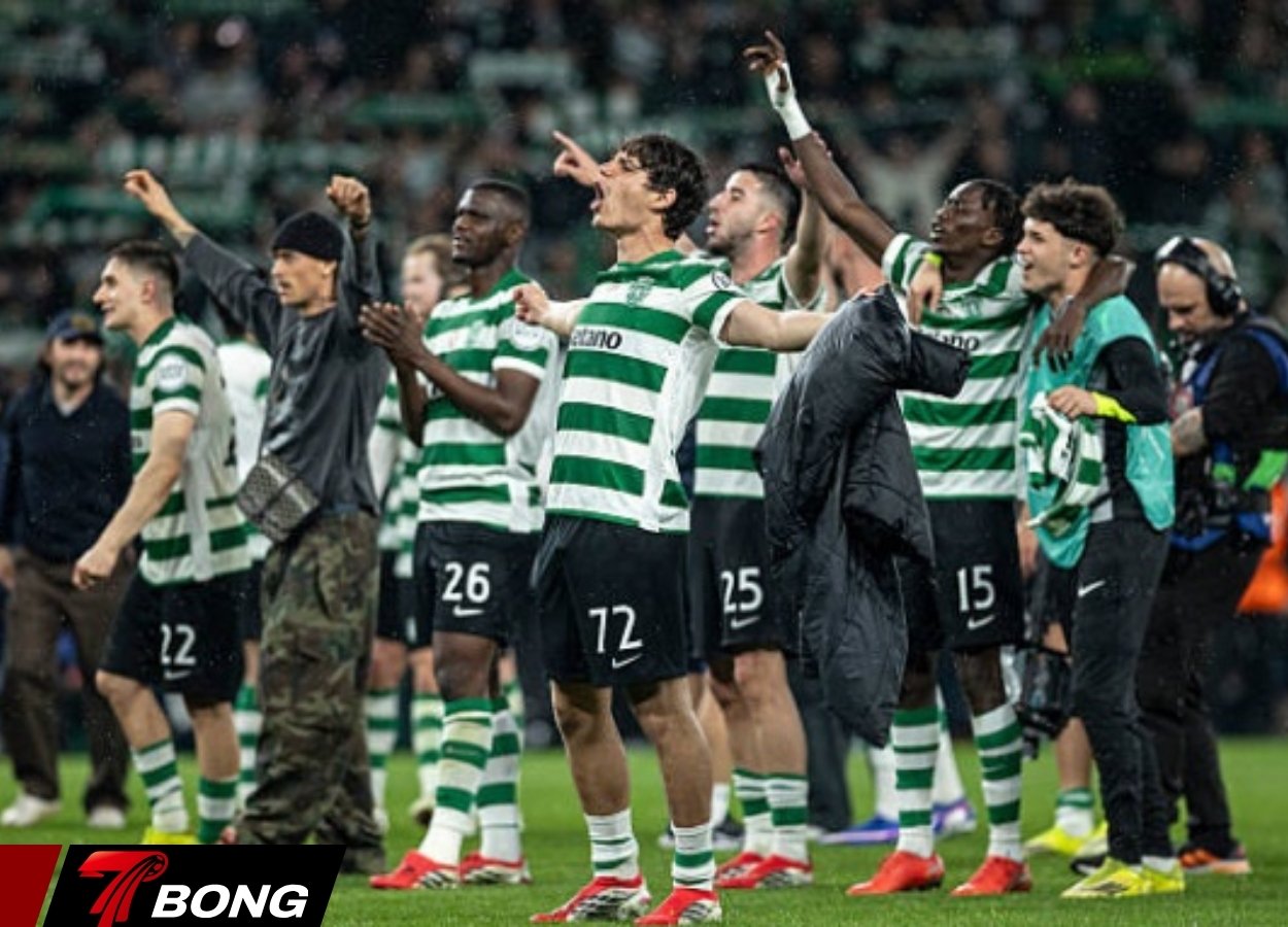 Sporting CP nhập cuộc đầy chủ động với 7 cú sút ngay trong 10 phút đầu tiên.